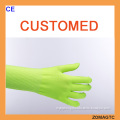 extra long household pu cleaning gloves,long sleeve nylon gloves, sleeves gloves